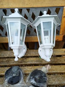 Vintage Aluminium Outdoor Wall Lanterns