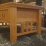 Solid Oak Coffee Table & 2 Matching Lamp Tables Set Image 3