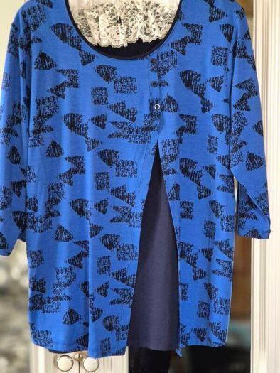 TIGI Heavy Jersey Layered Top , Size 14/16 , Mint Condition