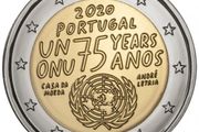 Portugal 2 Euro Commemorative coin 2020 - United Nations. Uncirculated.