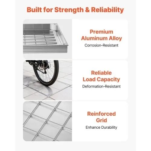 Manhole Cover with Frame, 600 x 600mm Invisible Recessed Septic Tank Access Covers, Aluminum Alloy Embedded Drain Channel Inspection Cover