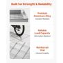 Manhole Cover with Frame, 600 x 600mm Invisible Recessed Septic Tank Access Covers, Aluminum Alloy Embedded Drain Channel Inspection Cover Image 5