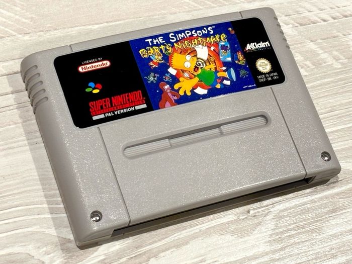 The Simpsons Barts Nightmare for SNES - Boxed