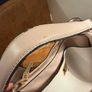 Cream Faux Leather Handbag | Gold Hardware | Work & Everyday Bag Image 3