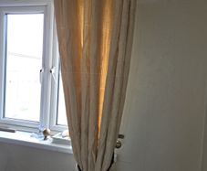very nice pair of curtains 90 x90 pole and tie backs