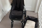 bugaboo stroller and bassinet in excellent condition