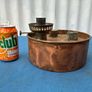 Vintage Copper Double Burner Oil Lamp Image 2