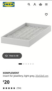 Komplement Ikea drawer insert