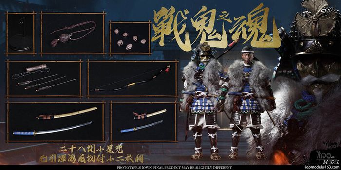 New IQO Model The Soul of War Ghosts 1/6 Samurai Action Figure