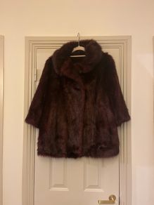 Wine Faux fur Antoni & Alison size 14