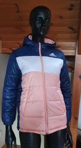 Adidas Girls Jacket (Pink and Navy) - Aged 11 - 12 y