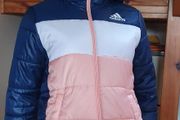 Adidas Girls Jacket (Pink and Navy) - Aged 11 - 12 y