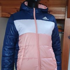 Adidas Girls Jacket (Pink and Navy) - Aged 11 - 12 y