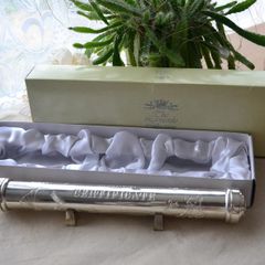 Leonardo Silver Plated Birth Certificate Holder