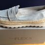 THE FLEXX Aqua Loafers 40 New  /   Espadrille Style Shoes 6.5 Image 3