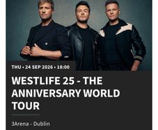 westlife tickets sept 24