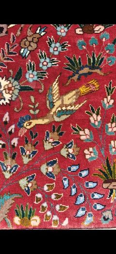 Stunning 50 Raj Tabriz Wool and Silk Hand Knotted Rug Carpet Persian