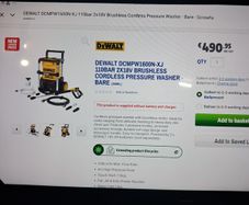 Dewalt power washer bare unit