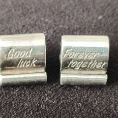 Pandora Sterling Silver 925 Scroll Charm Good Luck Forever Togethr
