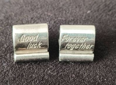 Pandora Sterling Silver 925 Scroll Charm Good Luck Forever Togethr