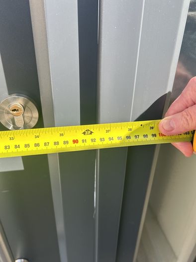 front door frame &  glass panel