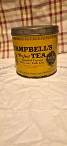 vintage tea tin