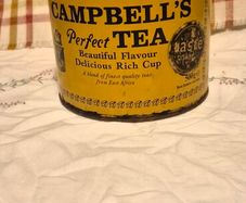 vintage tea tin