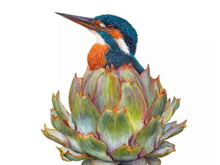 3 for 20e !!! Decorative brand new summer candle gift set artichoke strawberry peach birds