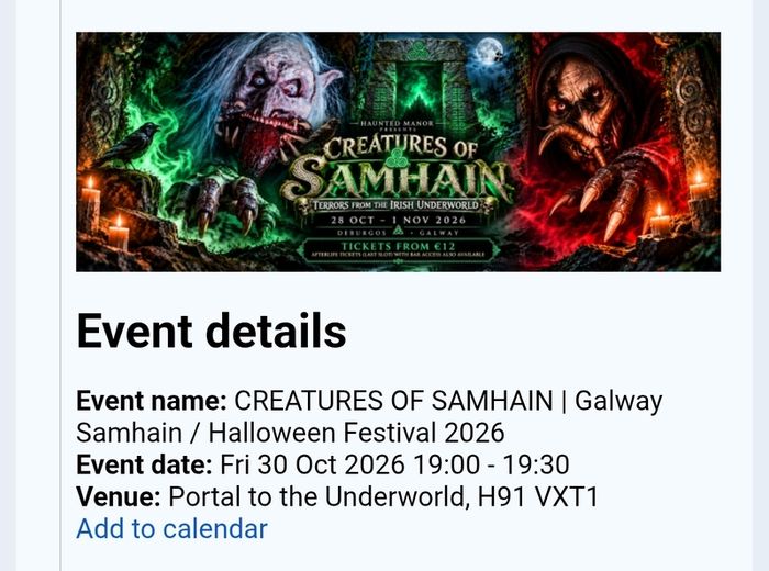 Creatures of Samhain Storytelling