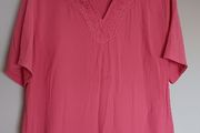 Coral Embroidered Blouse