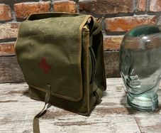 vintage military first aid kit bag