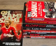 Selection of Liverpool FC books