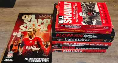 Selection of Liverpool FC books