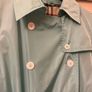Vintage Burberry turquoise/aquamarine light trench coat uk 10 Image 6