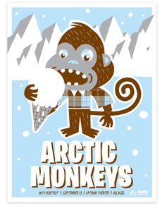 Arctic Monkeys - Kansas City 2007 - Rare Mini Print/Poster