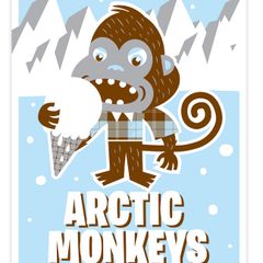 Arctic Monkeys - Kansas City 2007 - Rare Mini Print/Poster