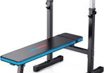 Adjustable Weight Bench with Dip Station Folding Heavy Duty Weight Lifting Bench Home Training Gym Multiuse Workout Bench (FREE POSTAGE)