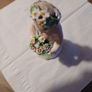 Antique Cherub Porcelain Statue Putti Image 4