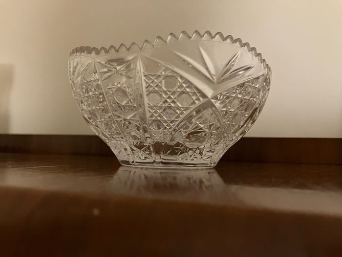 Vintage potpourri cut glass dish