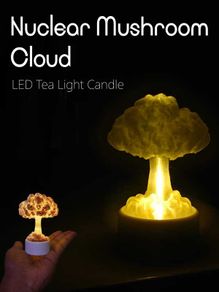 Nuclear Mushroom Cloud LED Light Candle