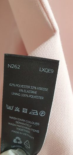 V by VERY pink scallop trim jacket Sz 14 - Bnwt Rrp 60