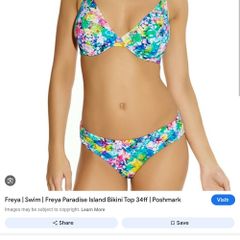 Freya Paradise Island - Bikini Halter Top and Bottoms - Brand New RRP 100