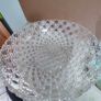 Vintage Large BOWL Walther Brilliant Hansa Pattern Pressed Glass Bowl Image 8