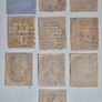 A rare lot of 10 penny red stamps, Star Issues 1854 to 1864 with high quality Central cancellations, Bullseye, sotn set. Image 4