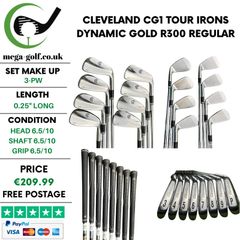 Cleveland CG1 Tour Irons / 3-Pw / Dynamic Gold R300 Regular