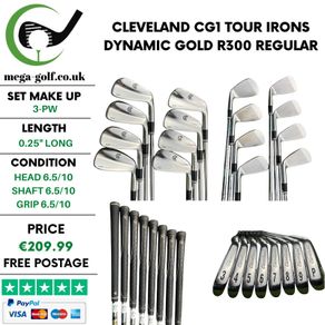 Cleveland CG1 Tour Irons / 3-Pw / Dynamic Gold R300 Regular