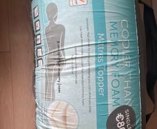Mattress topper memory foam used only once