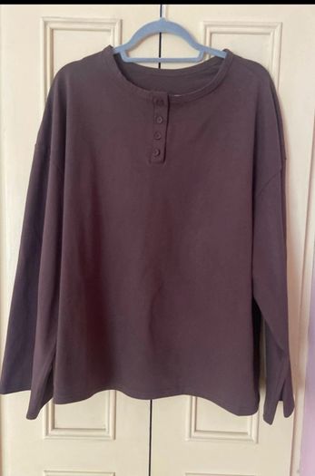 Missguided @ Shein Brown Oversized Long Sleeved  Sweatshirt Size Large UK 14