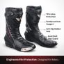 Genuine Leather Motorcycle Riding Boots Heavy Duty Ankle Protection Touring & Racing Boots Image 7