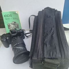 canon eos 500 500qd film camera with sigma lens bag and manual working